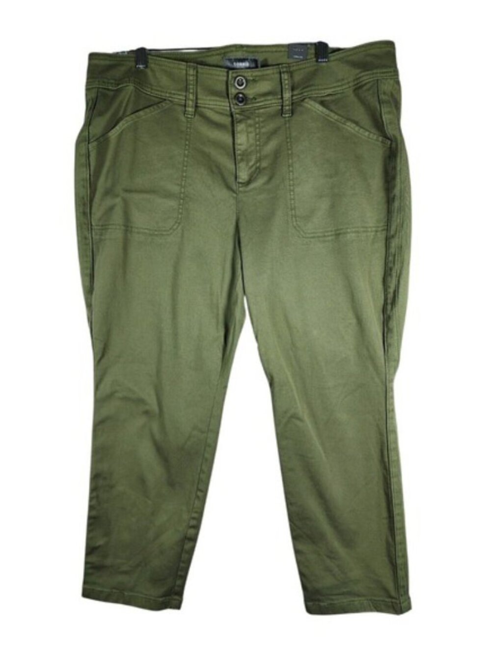 Torrid Olive Green Aviator Crop Pants - NWOT - Size 18